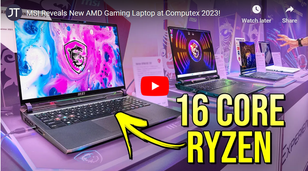 MSI Reveals New AMD Gaming Laptop at Computex 2023!